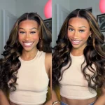 highlight color body wave human hair wig 1 (3)
