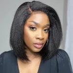 kinky straight bob wig human hair (7)