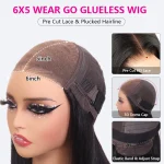 5×5 glueless bob wig