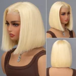 613 blonde human hair bob wig (1)