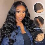 Body wave human hair glueless wig 12 (2)