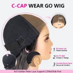 curtain bangs body wave glueless human hair wig (2)