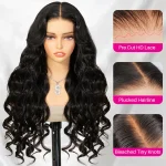 body wave glueless human hair wig