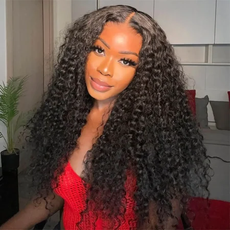 deep wave human hair wig