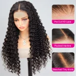 deep wave human hair glueless wig 5