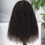 high density curly human hair wig