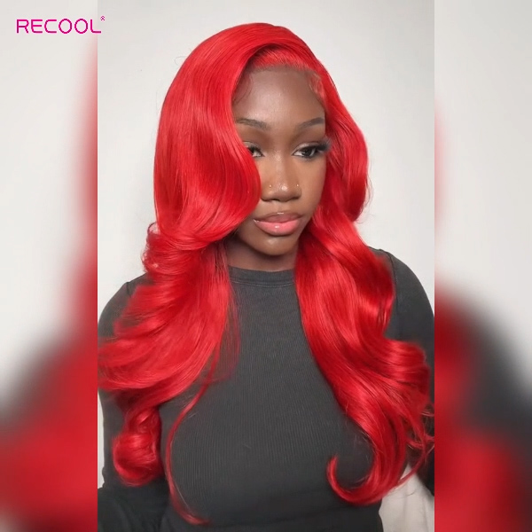 red body wave wig