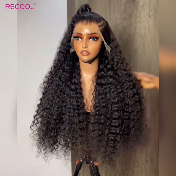 deep wave human hair wig