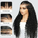 deep wave pre braid glueless human hair wig 9