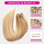 blonde color hair extension (2)