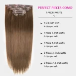 brown color hair extension (6)