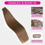 brown color hair extension (6)