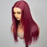 99j burdundy human hair wig layered cut (1)