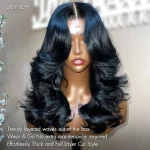 Layer cut style loose body wave wig 8