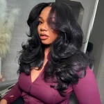 Layer cut style loose body wave wig 8