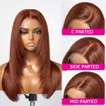 copper brown human hair layered wig (3)