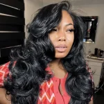 Layer cut style loose body wave wig 8