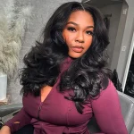 Layer cut style loose body wave wig 8