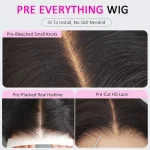 ash pink color human hair wig (1)