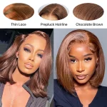 brown bob human hair wig (4)