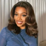 highlight 1b 2 30 short loose body wave wig 4