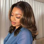 highlight 1b 2 30 short loose body wave wig 4