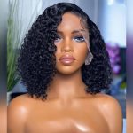 curly short human hair bob wig (2)